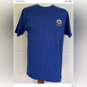 New York Mets T-Shirt NY Mini Logo Graphic T-Shirt Size Large